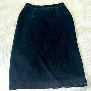 Denim midi skirt lightly worn!